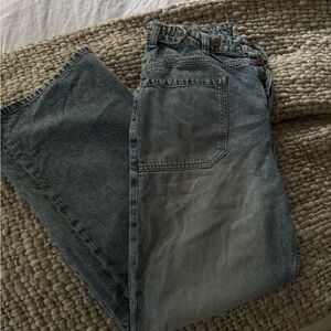 We The Free People Palmer Cuffed Denim Jeans in Color La La Land